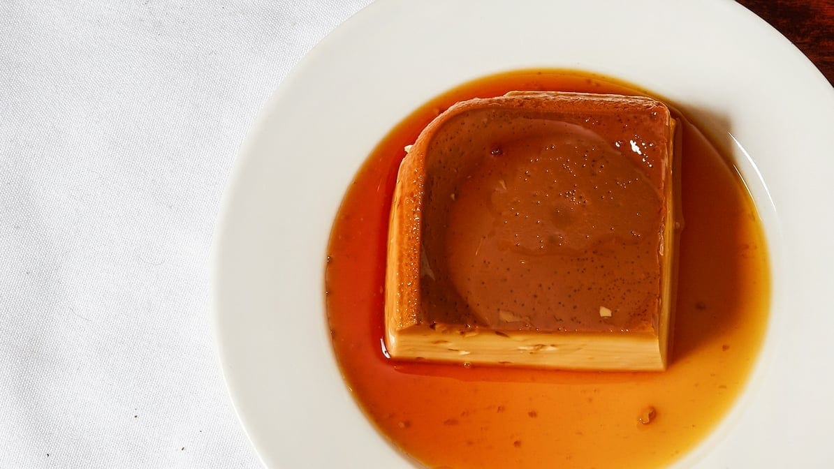 156. Homemade Flan.