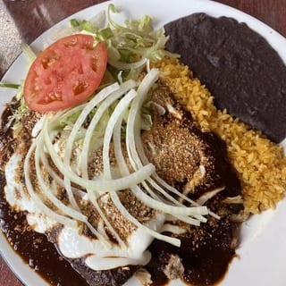 48. Enchiladas De Pollo, Queso O Carnitas