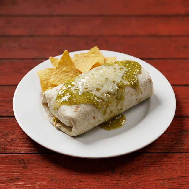 36. Burrito Con Camarones.